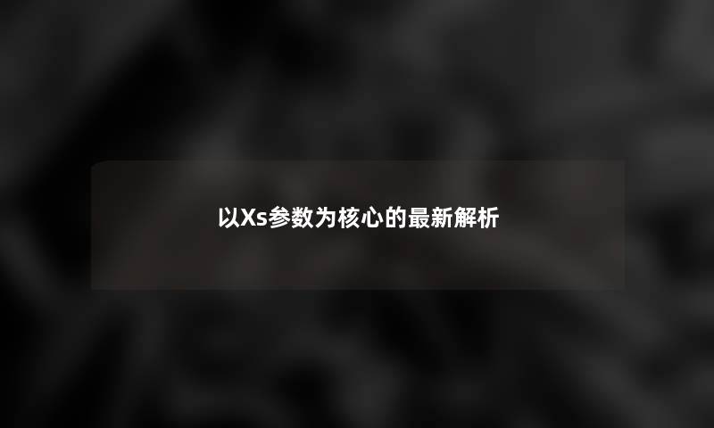 以Xs参数为核心的新解析